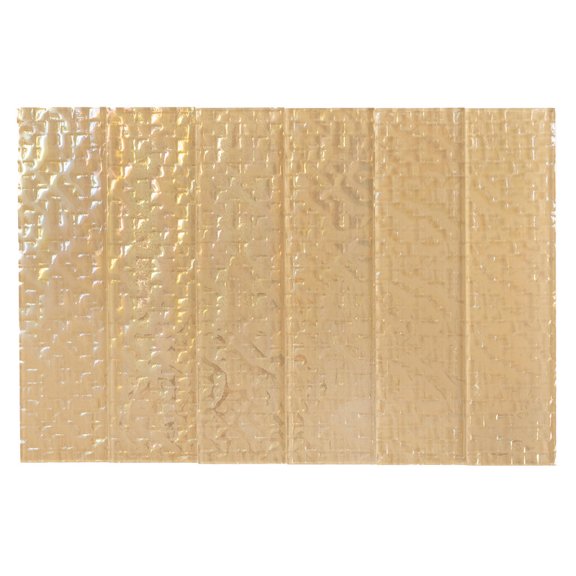 Colorway 3 x 12 in. Glossy Champagne Gold Glass Subway Wall and Floor Tile (5 sq ft/case) - 20 Pack