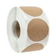 thumbnail image 1 of 2 pegatinas de papel kraft marrón natural (500 por rollo): pegatinas redondas en blanco, etiquetas para tarros y conservas, etiquetas de precios TUNC Sencillez, 1 of 3