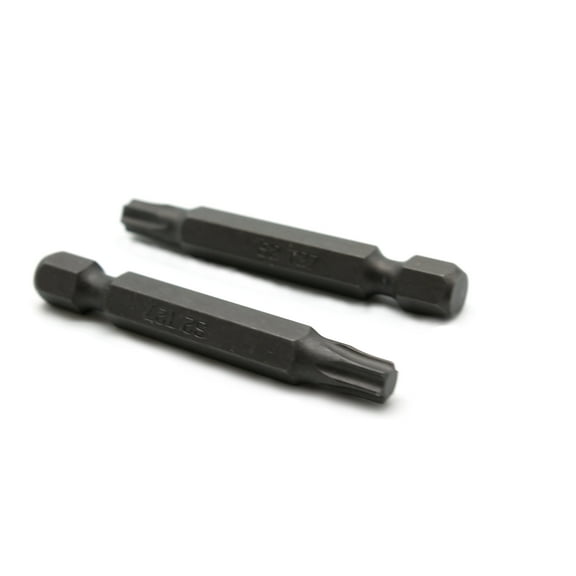 TMAX 25 pc T27 Torx Star 6 Point T-27 Screwdriver Impact Ready 2 Inch Length Insert Bits Hex Shank with Quick Release Slot