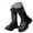 Black, variant on GobdXE Girls Knee High Combat Boots Lace Up Buckle Strap Matte Little Big Girls Kids Shoes White,10.5-11 Years