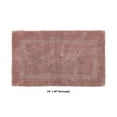 thumbnail image 2 of Better Trends 24" x 40" Premium Bathroom Rug Mat, 100% Cotton, Extra Soft Tufted Door Mat, Water Absorbent & Reversible Bath Mat (Pink) Lux Collection, 2 of 6