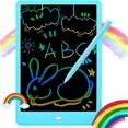 thumbnail image 1 of Tableta de escritura Lcd Doodle Board, tableta de dibujo colorida de 10 pulgadas, regalos para niñas, juguetes para niñas de 3 4 5 6 7 años (azul Feliz Sencillez, 1 of 3