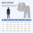 thumbnail image 4 of KLL black and white dogs Sleepwear Mens Flannel Pajamas,Long Cotton Pj Set-X-Large, 4 of 7