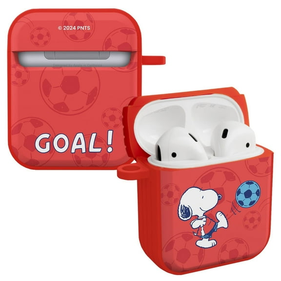Peanuts Snoopy in Sports HDX Case Cover Compatible with Apple AirPods Gen 1 & 2 (Soccer) by Affinity Bands