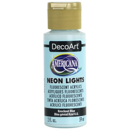 UPC: 0766218091864 | Decoart Americana Neon Lights Acry 2oz KnockoutBlu