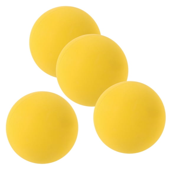 4Pcs Yellow Rubber Squash Balls Racquetball Squash Rebound Rate High Elasticity Highly Visible Sports Balls for Racquetball Game Practice Training
