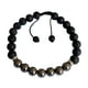 thumbnail image 1 of Pulsera Mala Piedra Volcánica con Hematita, 1 of 1