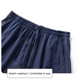 thumbnail image 4 of Men's Breathable Quick-Dry Beach Shorts Slightly Elastic Drawstring Loose Fit Sports Swim Trunks with Two Side Pockets, 4 of 7
