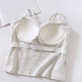 thumbnail image 6 of WREESH Women Cotton Spaghetti Strap Camisole with Built in Bra Basic Cami Tank Top Undershirt Sleeveless Summer, 6 of 6