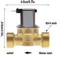 thumbnail image 4 of 2X Water Valve Switch G3/4 Inch Brass Solenoid Valve AC220V Heater, 4 of 4