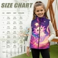 thumbnail image 7 of Uorisanigo Unisex Boys Girls Zippered Vest Sleeveless Jacket Stand Up Collar Starry Axolotl Star Jackets Vests with Pockets Puffy Fleece Puffer Vest Fall Winter Outfits Clothes Size 2-12, 7 of 7