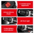 thumbnail image 4 of Taladro eléctrico NANWEI Taladro inalámbrico portátil de 21 V, portabrocas de 3/8 pulgadas, 25 + 1 destornillador eléctrico multifunción con ajuste de engranaje, taladro eléctrico Taladro de impacto c NANWEI Taladro eléctrico, 4 of 7