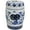Landscape, variant on Red Lantern 18" White Square Porcelain Garden Stool