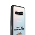 thumbnail image 3 of FINCIBO TPU Bumper + Clear Hard Back Cover for Samsung Galaxy S10 G973 6.1", Trust the Old Doctor, 3 of 7