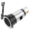 thumbnail image 3 of Miangastore 12V 120W Car Motorcycle Cigarette Power Outlet Plug Socket (Black+Silver), 3 of 8