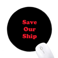 thumbnail image 1 of Original Intention Help Art Deco Fashion Mouse Pad Desktop Office Round Mat for Computer, 1 of 2