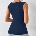 thumbnail image 3 of Jowamay Criss Cross Front Tank Tops V Neck Sexy Sleeveless Slim Fitted Tank Tops Summer Casual Shirts for Travel, 3 of 9