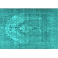 thumbnail image 1 of Ahgly Company Machine Washable Indoor Rectangle Persian Turquoise Blue Traditional Area Rugs, 2' x 5', 1 of 4
