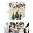 thumbnail image 4 of Christmas Tree Cloth Napkins Set of 6 Reusable Dinner Napkins, Farmhouse Winter Ball Berry Snowflakes Cocktail Napkin Washable Table Napkins for Wedding/Holiday Party/Baby Shower 20"x20", 4 of 7