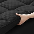 thumbnail image 3 of WISHEAD Extra Thick Mattress Topper, King Size 400TC Cooling Pillow Top for Back Pain, Quilted Fitted Mattress Pad Protector with 8-21" Deep Pocket, Soft & Breathable, Black, 3 of 11