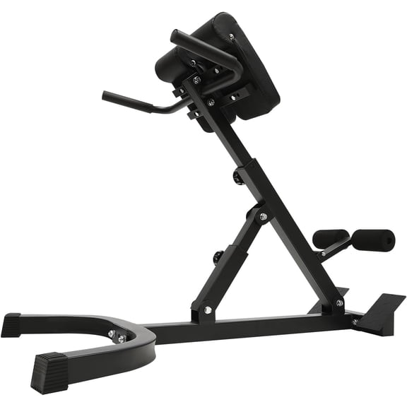 Back Extension Roman Chair, Foldable Ab Sit Up Bench 330lbs Roman Chair, Multi-Functional Back Extension Machine, Adjustable Ab Sit up Hyperextension Weight Bench for Full Body Workout