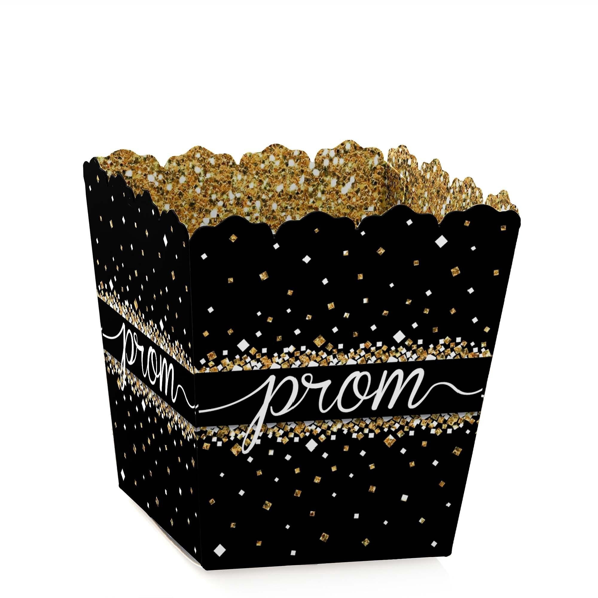 24 Pack Rose Gold Party Favor Boxes - 3.7x3.7x3.2 Inch Metallic Treat Boxes For Candy & Gifts