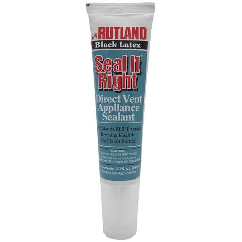 Seal It Right 2.3 oz Direct-Vent Appliance Sealant, Black Latex