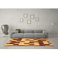 thumbnail image 3 of Ahgly Company Indoor Rectangle Abstract Brown Modern Area Rugs, 8' x 12', 3 of 4