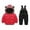 Red, variant on Snow Suits for Boys 2 Piece Thicken Warm Hooded Toddler Ski Jacket and Snow Pants Girls Sets Winter Coat Boys 2-3 Years
