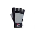 thumbnail image 3 of Weight Lifting Gloves Leather Fitness Training Gym Straps Workout Grey G2G (L), 3 of 4