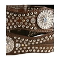 thumbnail image 2 of Nocona Western Belt Womens Crystal Concho Gator Mahogany N3416202, 2 of 3