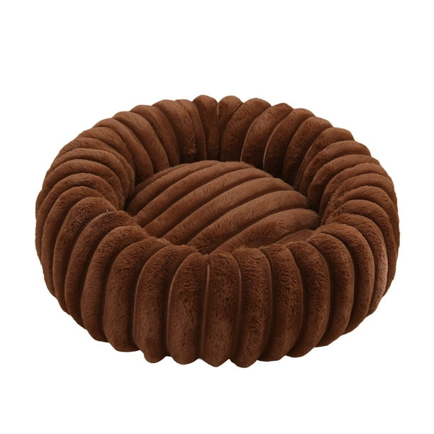 Camas de peluche con forma de donut para perros pequeños, camas redondas para dormir, sofás cama para perros y gatos, cómodas almohadas cálidas, camas cueva de 40 cm, camas lavables de felpa suave co