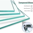 thumbnail image 4 of Ovios 23.1"x 7.3"x 5.5" Fire Pit Glass Wind Guard for Patio Fire Table, 4 of 6