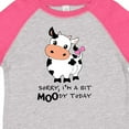 thumbnail image 4 of Inktastic Sorry, I'm a Bit Moody Today Cute Cow Pun Boys or Girls Toddler T-Shirt, 4 of 5