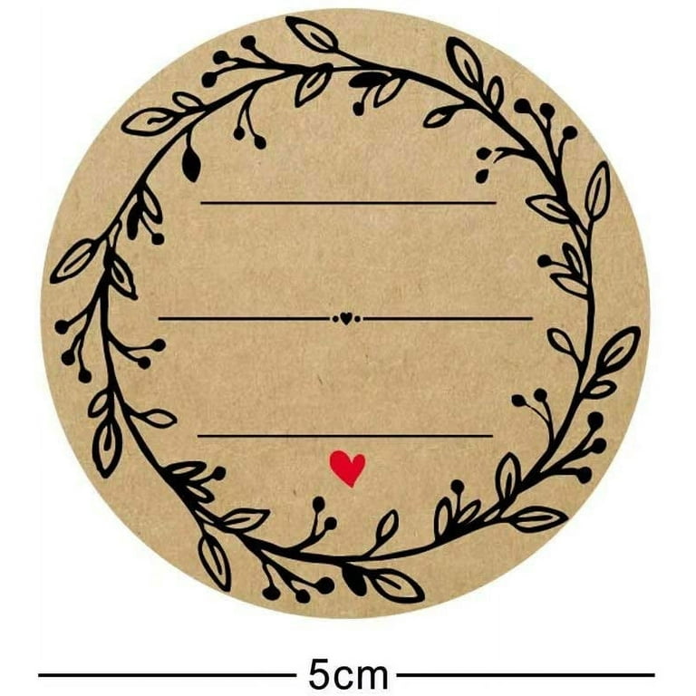  Valentine Food Pun Stickers/Roll of 500 Circle Labels / 1.5  Adorable Valentine's Day Decals : Office Products