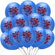 thumbnail image 4 of Globos de Spiderman, suministros para fiestas, globos de látex, globos flotantes de araña de dibujos animados para niños, decoración para fiestas de cumpleaños de superhéroes, 12 piezas/lote, 4 of 4