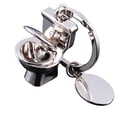 thumbnail image 1 of Toilet Keyring Metal Keychain Cool Car Keyring Handbag Pendant Decoration Creative Gift Keyfob (Silver), 1 of 6