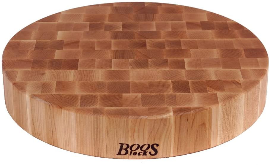 Details about   John Boos 9-Inch Square Maple Edge Grain Chopping Block with Feet 