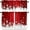 Christmas-2, variant on Christmas Kitchen Curtains and Valances Set Red Floral Snowflake Decoration Kitchen Window Curtains Tier and Valance Curtain Set for Bedroom Living Room 54x18 & 27x24x2, 3 Panel