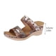 thumbnail image 5 of Amzcrzy Zapatos de mujer,Zapatos de mujer,Zapatillas de mujer, Zapatillas de cuña planas de tacón alto con flores informales retro de verano para mujer Sandalias Mujer Zapatillas De Casa, 5 of 9