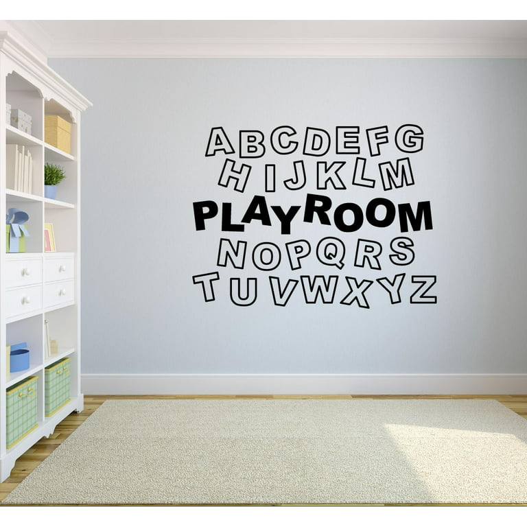 Alphabet Wall Decals  ABC Decor Stickers for Nursery and Kids Room
