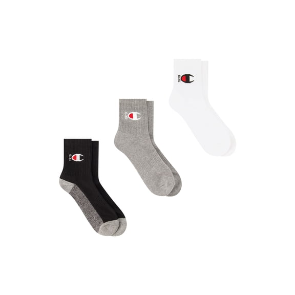 Champion Women’s Heritage Collection High Ankle Cushion Socks, 3 Pack, Sizes 4–10