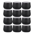 thumbnail image 4 of KAKOWELY Tea Storage Can 12pcs Tea Storage Can Round Candle Candy Storage Box Craft Beads Jewelry Canister2.95"X3.15"X2.17", 4 of 5