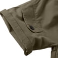 thumbnail image 4 of Boys Stretch Cotton Twill Cargo Shorts, Lightweight Pull On School Uniform Shorts with Full Elastic Waistband for Kids Years 2-8 Army Green, 4 of 8