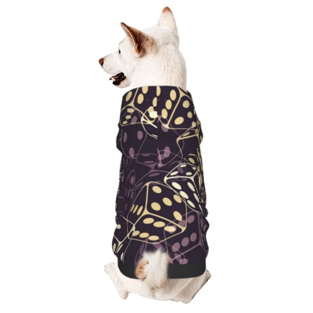 Balery Dice Sudadera con Capucha para Perros Pequeños – Ropa para Mascotas, Disfraz para Perros y Gatos, Ideal para Fiestas y Cosplay-Large