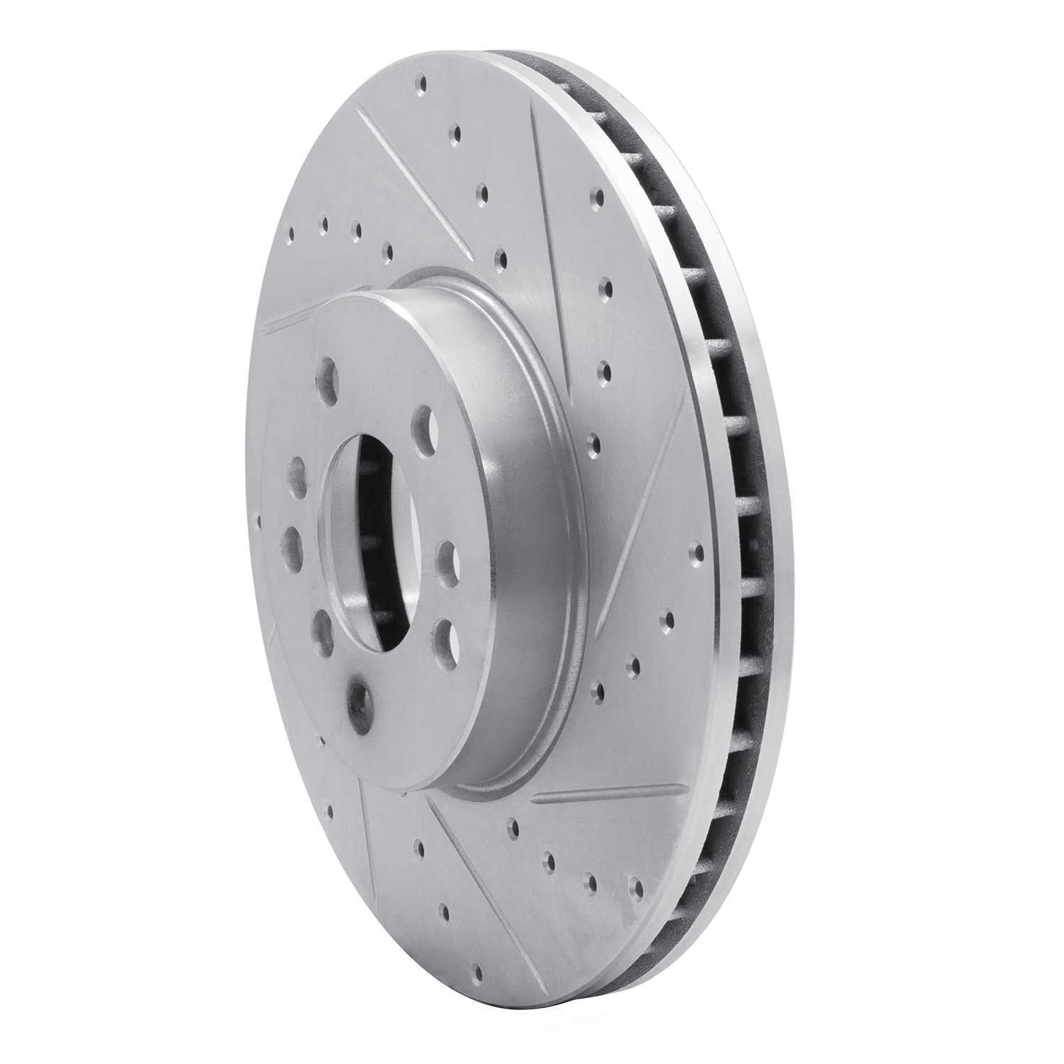 Dynamic Friction Company 631-31135R DFC Brake Rotor - Drilled And Slotted - Silver