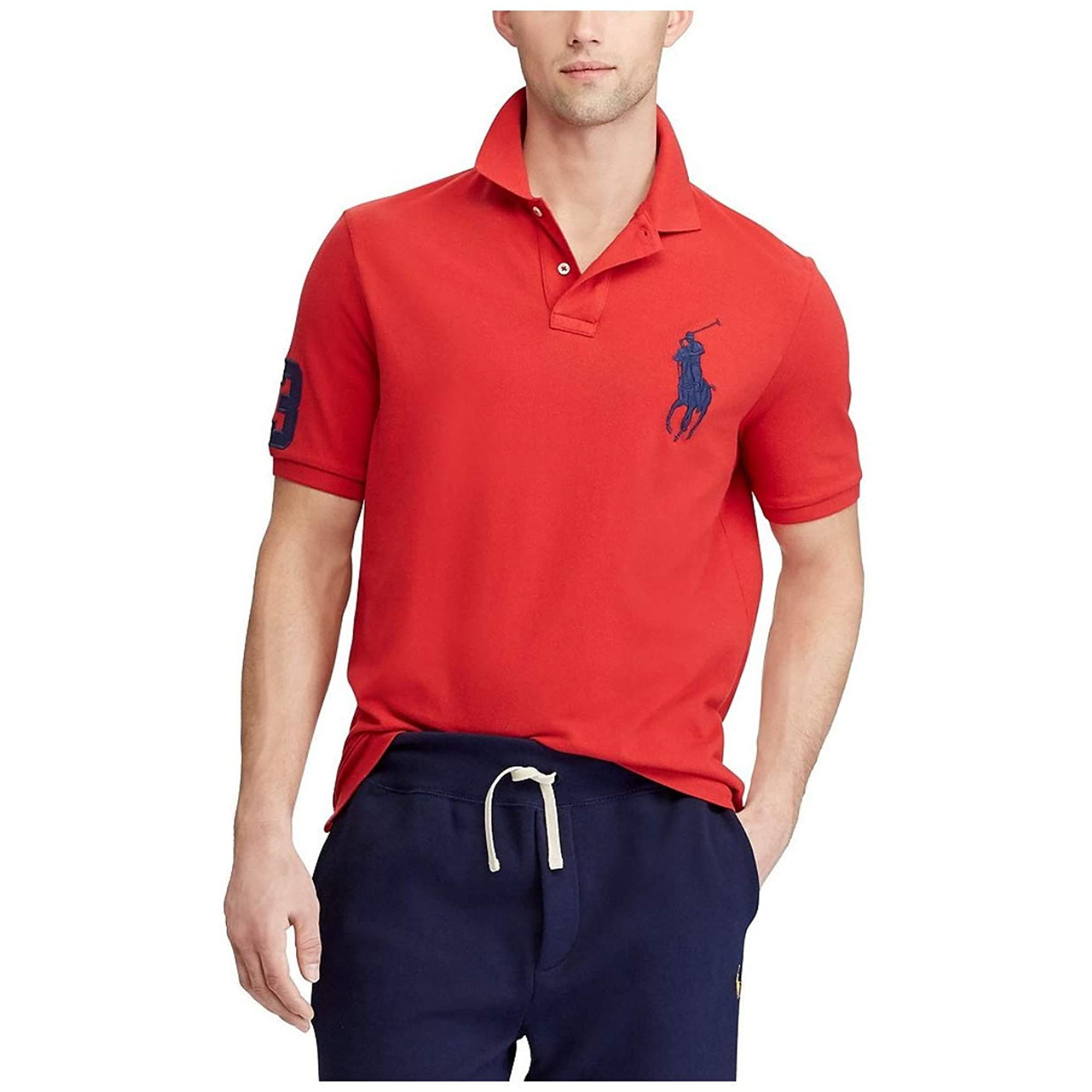 Polo Ralph Lauren Mens Custom Slim Fit Big Pony Logo Polo Shirt | Walmart  Canada