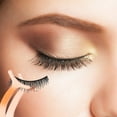 thumbnail image 5 of 4 in 1 Eyelash Curler Kit with Satin Bag & Refill Pads and Tweezer Eyelash Curler , Eyelash Curler Tool, Universal Eye Lashes Curlers for Women "Gold OR Rose Gold OR Chameleon OR Black", 5 of 5