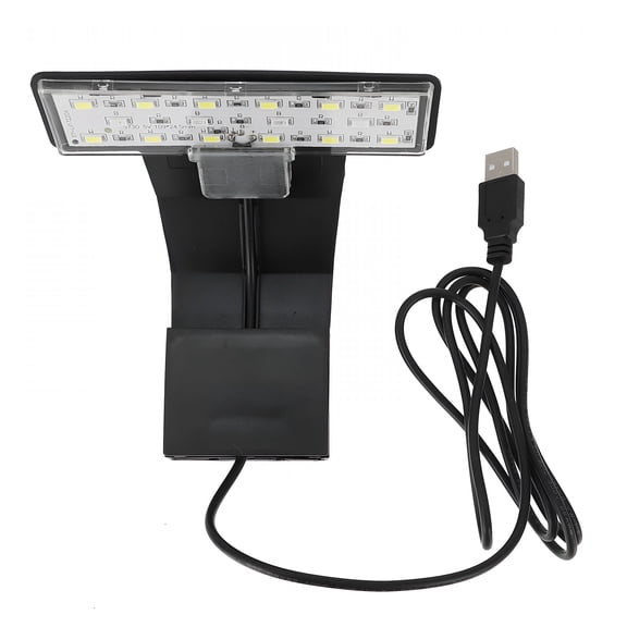 HIBIBUD LED Aquarium Lamp Fish Tank Light Clip-on LED Aquatic Lights Waterproof Lamp