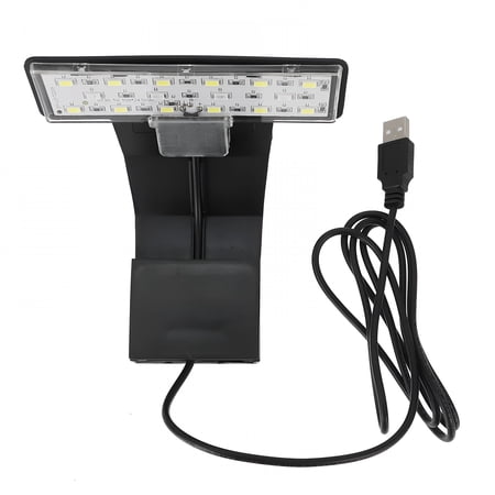 HIBIBUD LED Aquarium Lamp Fish Tank Light Clip-on LED Aquatic Lights Waterproof Lamp